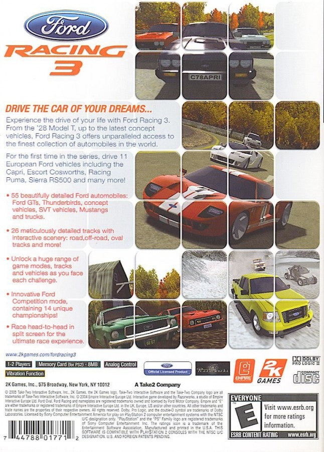 Ford Racing 3 – PlayStation 2 (PS2)