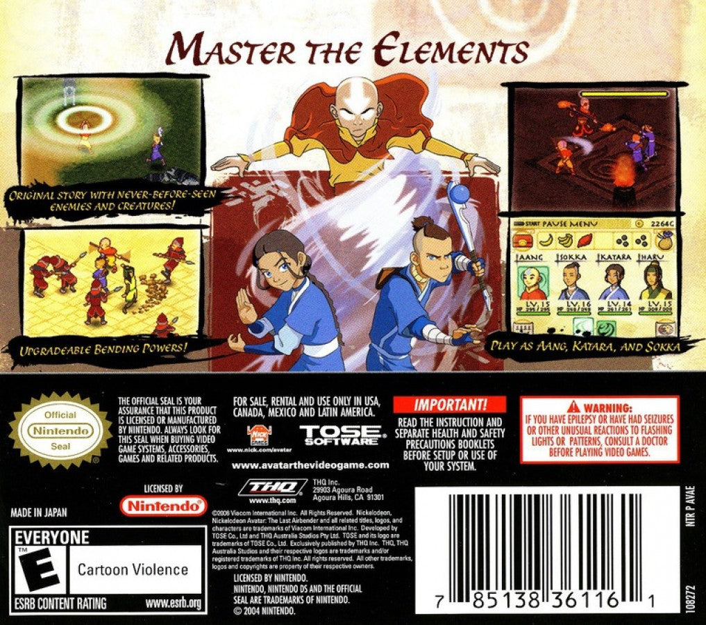 Avatar the Last Airbender — Nintendo DS (DS)