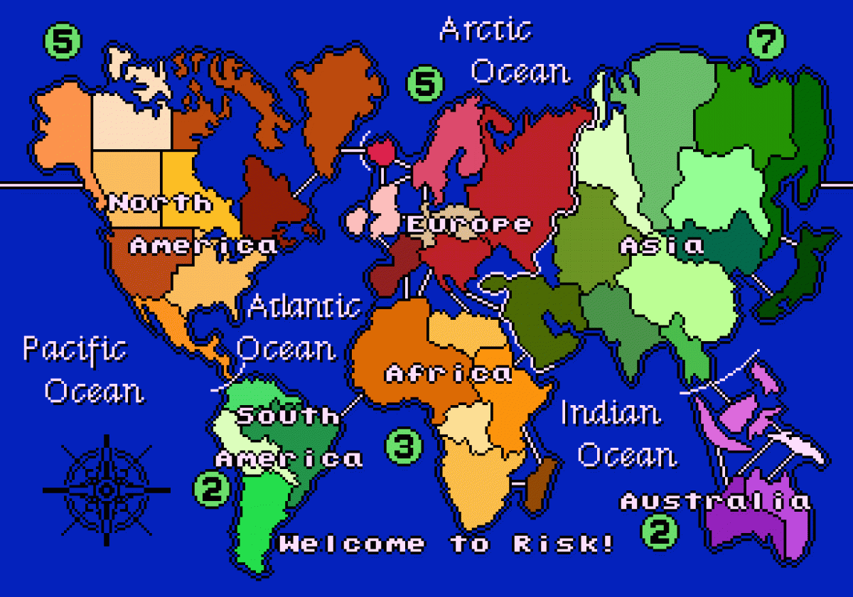 Risk: Parker Brothers' World Conquest Game – Sega Genesis (GEN)