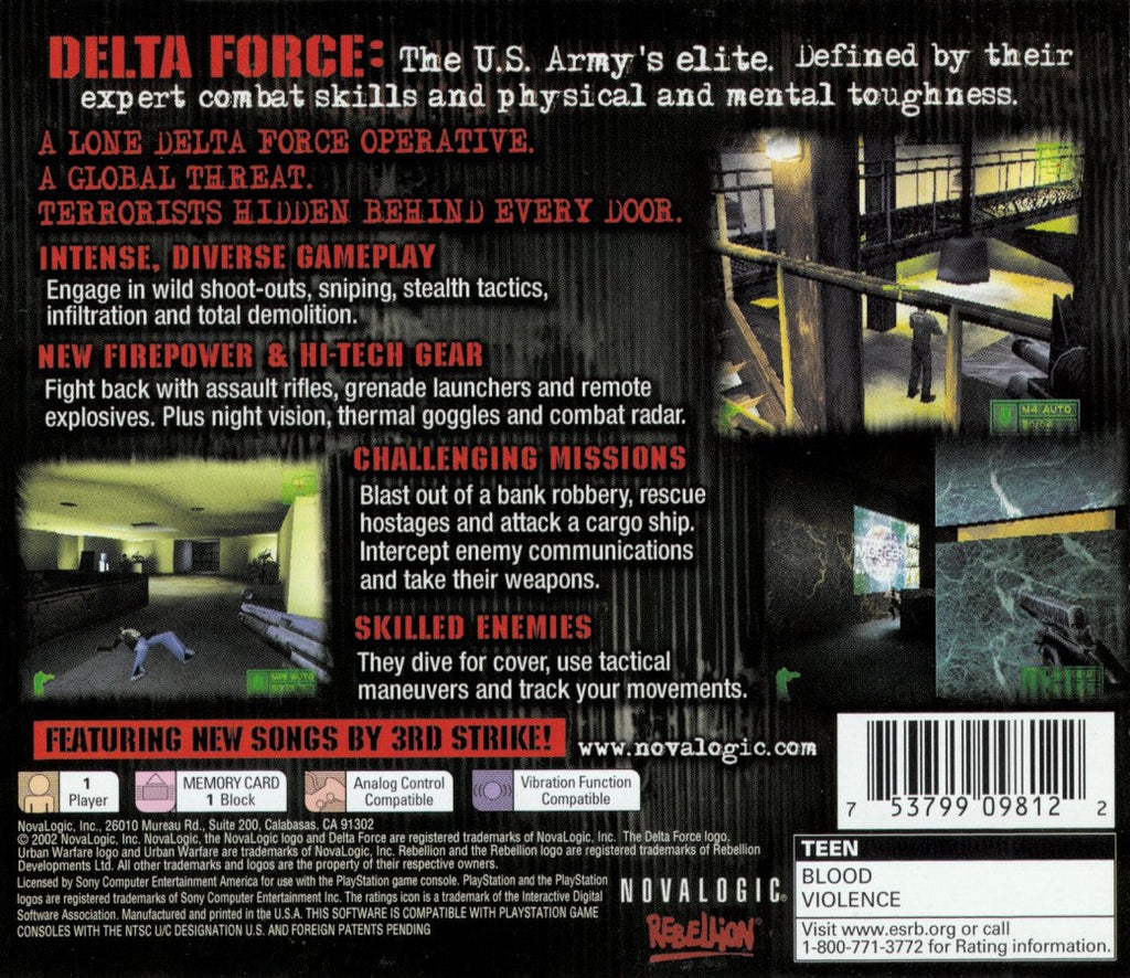 Delta Force: Urban Warfare – PlayStation 1 (PS1)