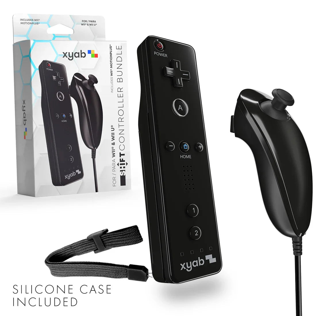 SHIFT Wireless Controller Bundle For Nintendo Wii/WiiU [Black] – Nintendo Wii/Wii U Accessory (Wii/Wii U)