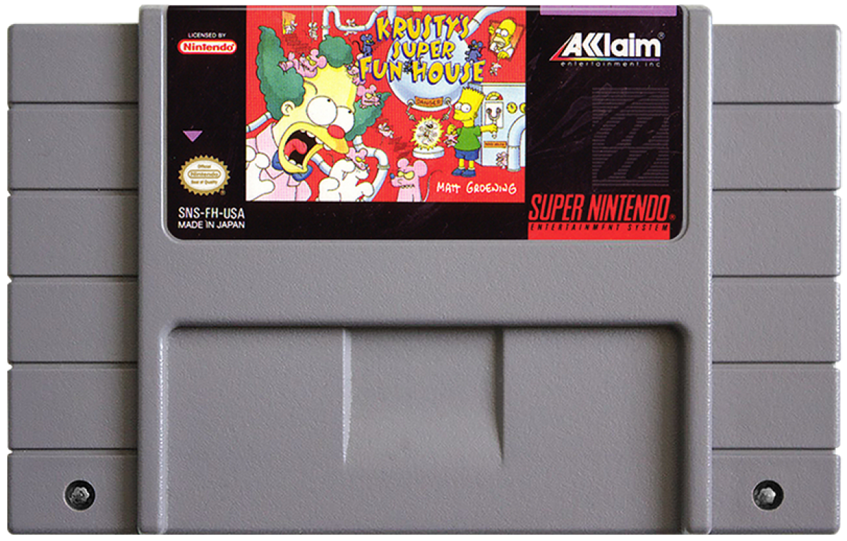 Krusty's Super Fun House — Super Nintendo Entertainment System (SNES)