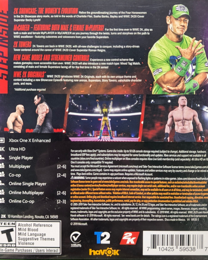WWE 2K20 – Xbox One (XONE)
