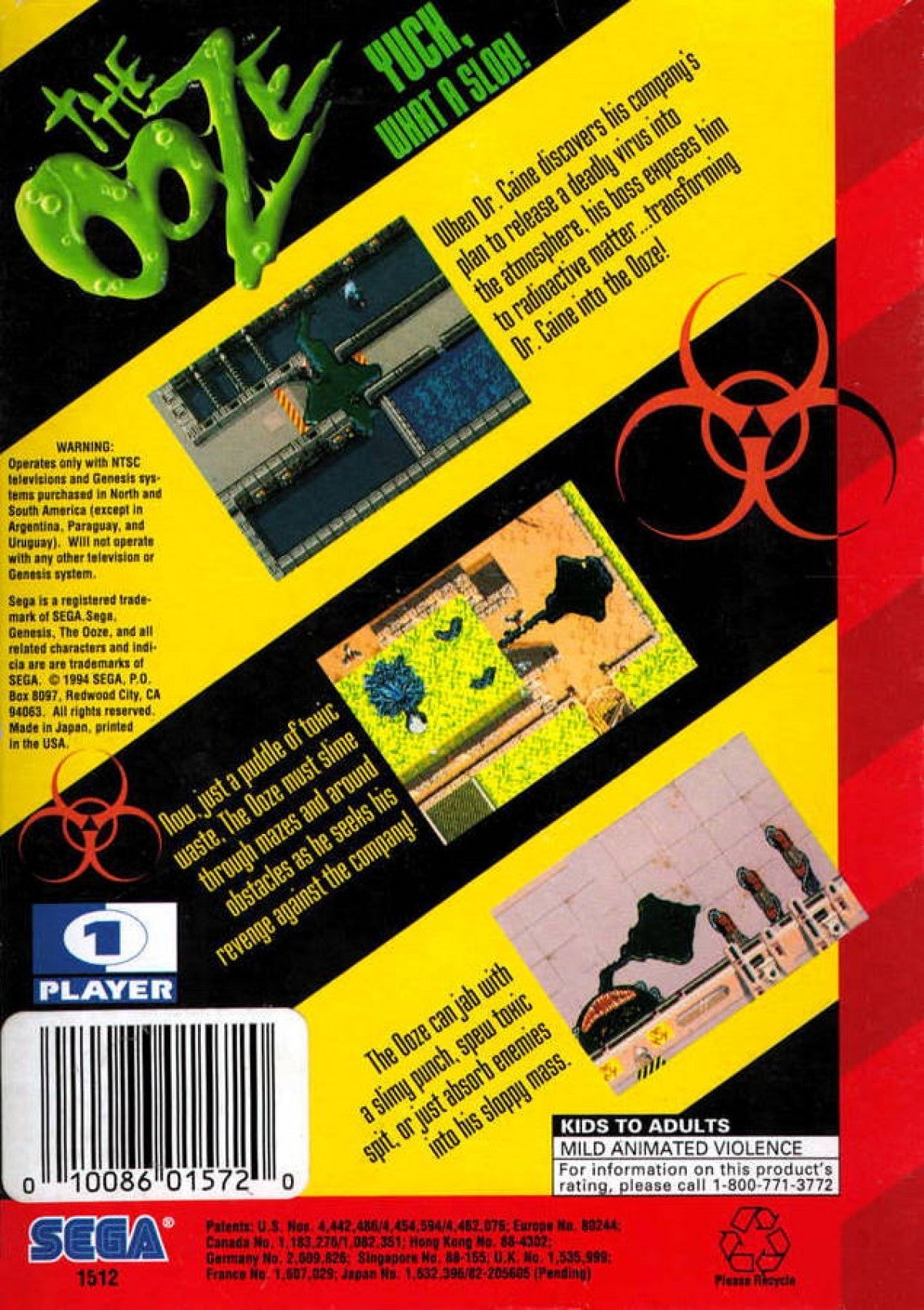 The Ooze – Sega Genesis (GEN)