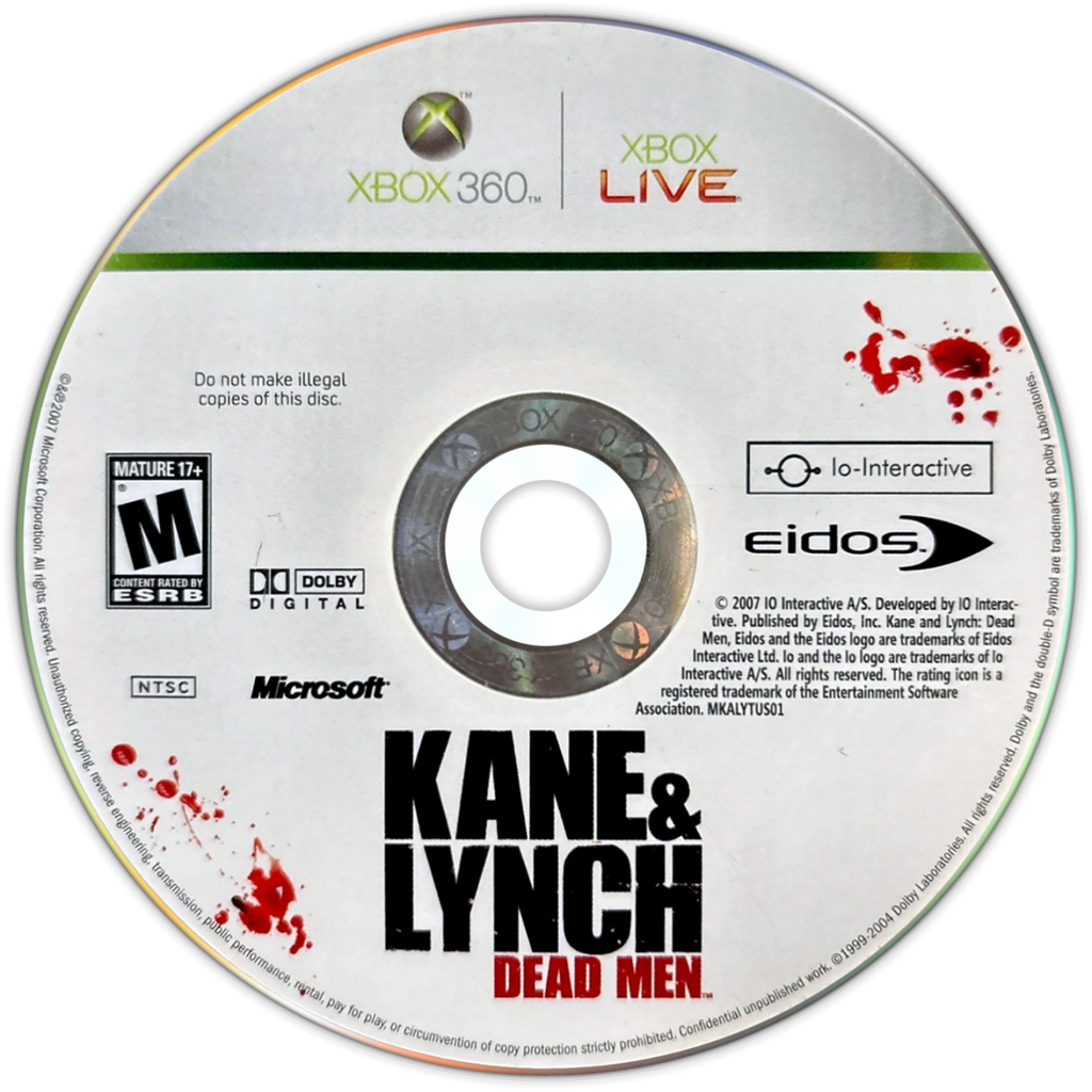 Kane and Lynch: Dead Men – Xbox 360 (X360)