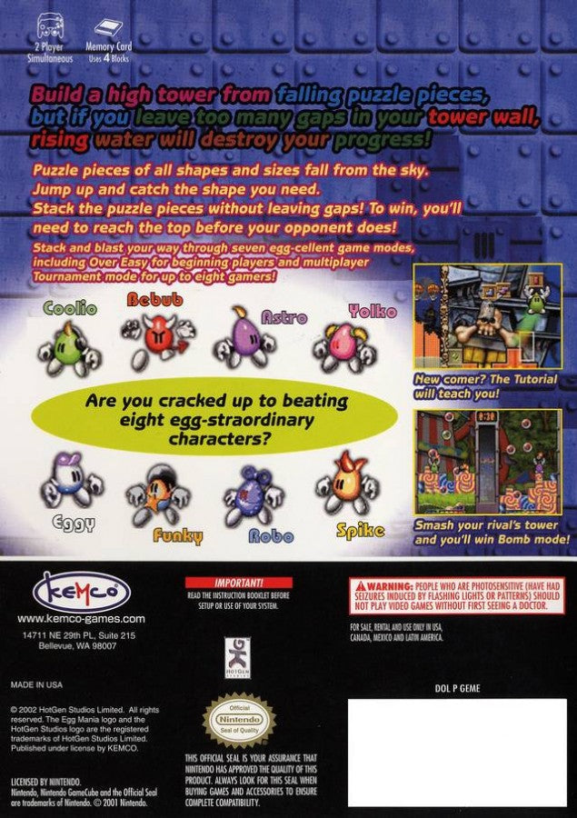 Egg Mania: Eggstreme Madness – GameCube (GC)