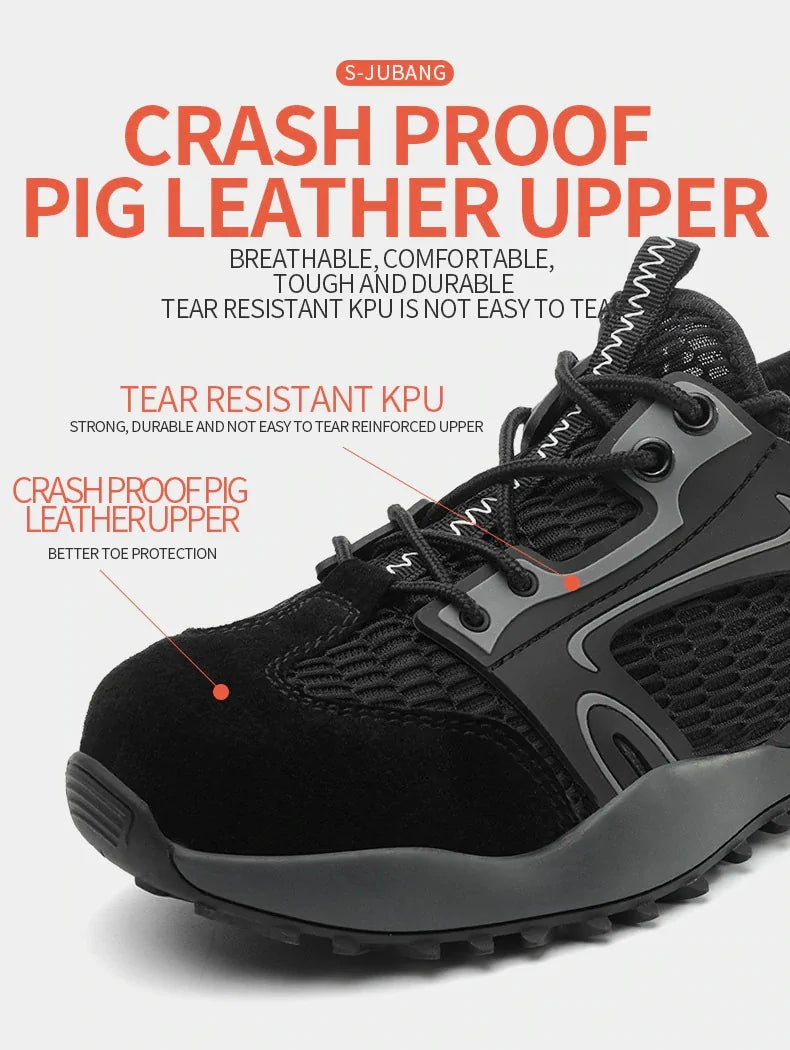Steel Toe Anti-Collision Breathable Safety Work Boots