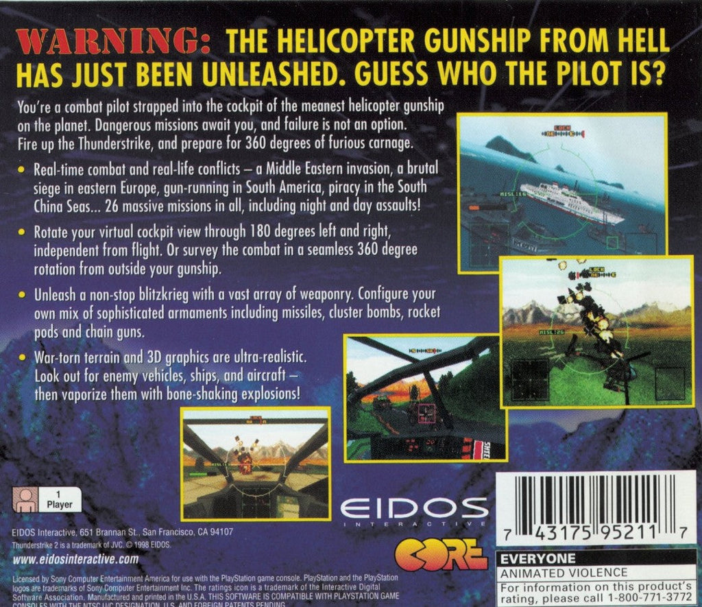 Thunder Strike 2 – PlayStation 1 (PS1)
