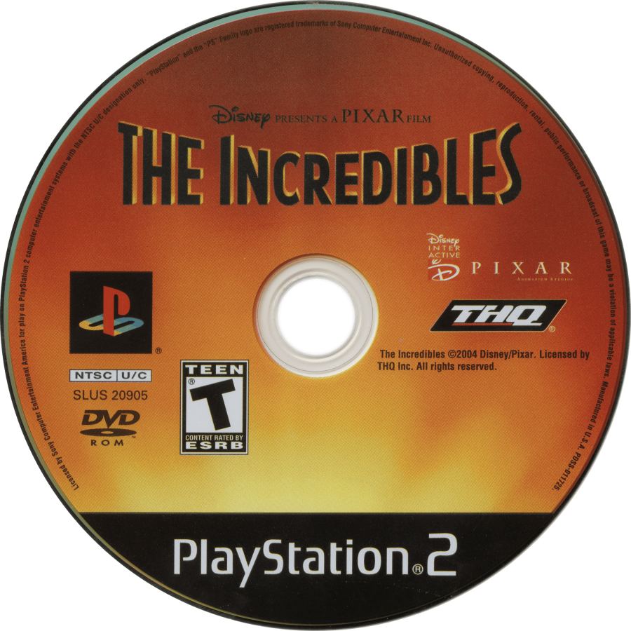 Disney Pixar The Incredibles – PlayStation 2 (PS2)