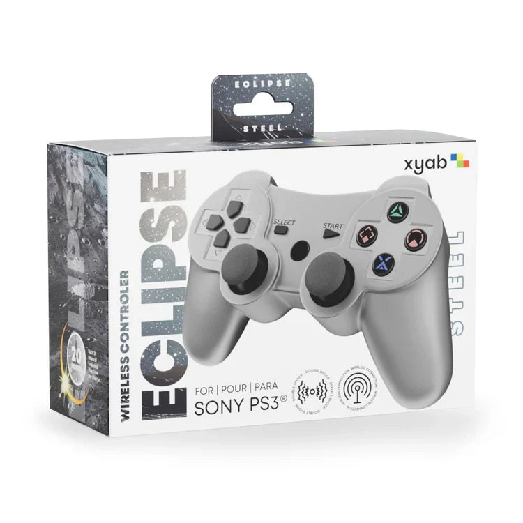 ECLIPSE Wireless Bluetooth Controller For PlayStation 3 (PS3) [Steel Silver] – PlayStation 3 Accessory (PS3)