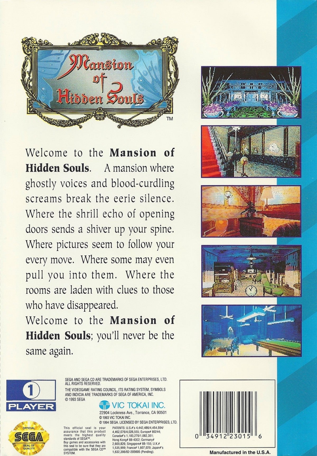 Mansion of Hidden Souls – Sega CD (SCD)