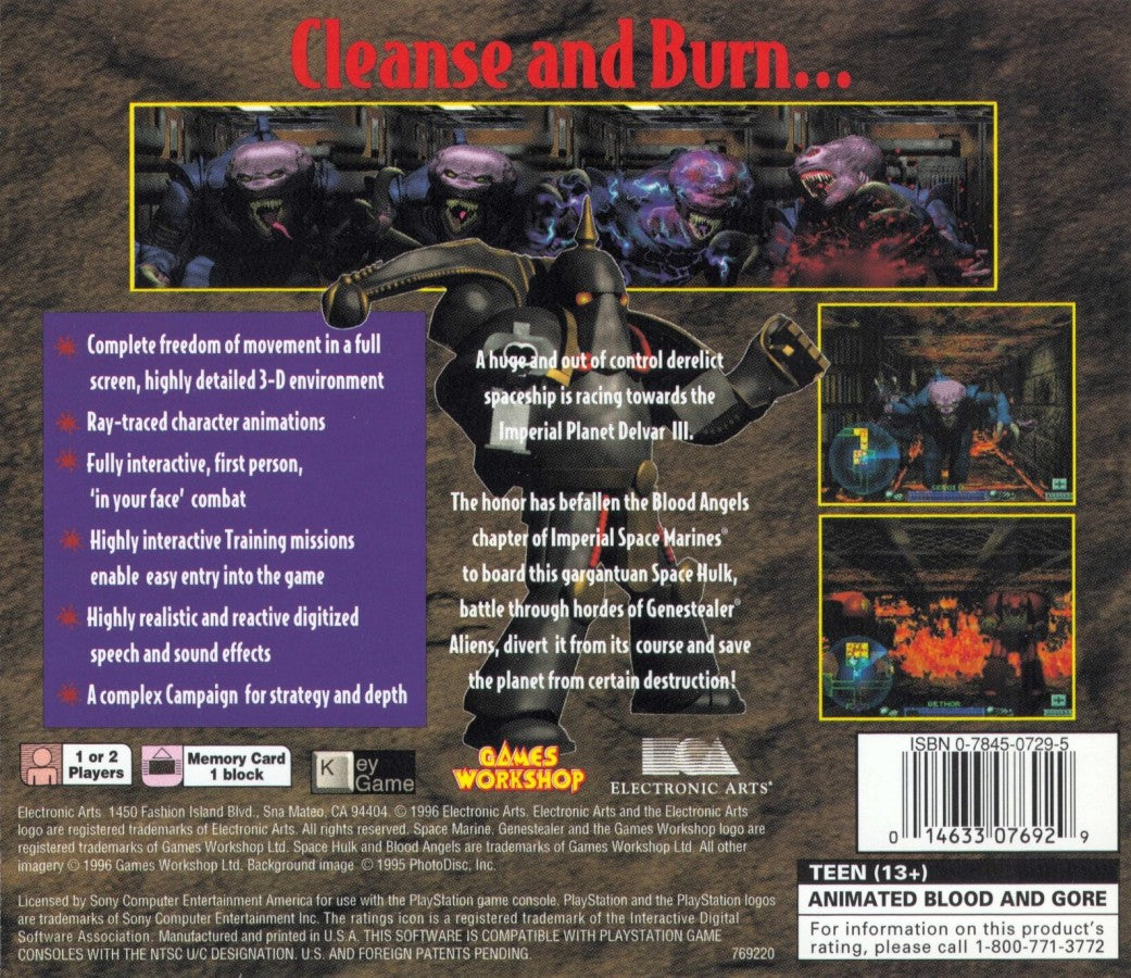 Space Hulk: Vengeance of the Blood Angels – PlayStation 1 (PS1)