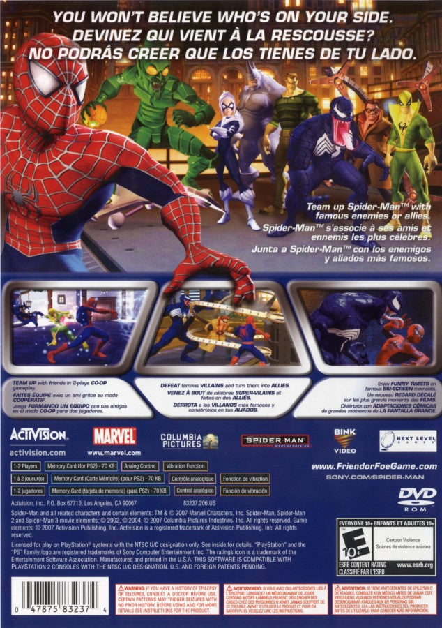 Spider-Man: Friend or Foe – PlayStation 2 (PS2)