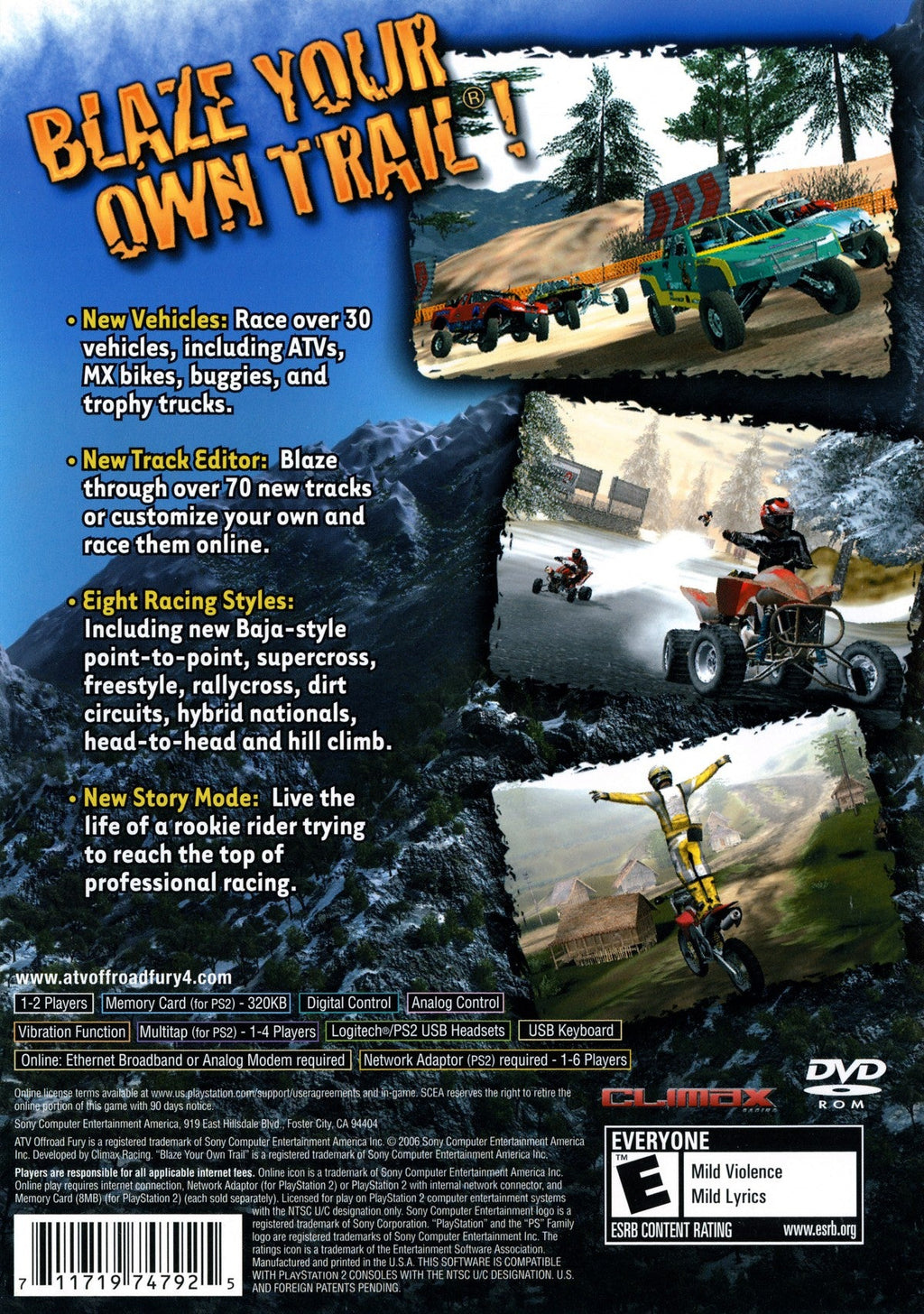 ATV Offroad Fury 4 – PlayStation 2 (PS2)