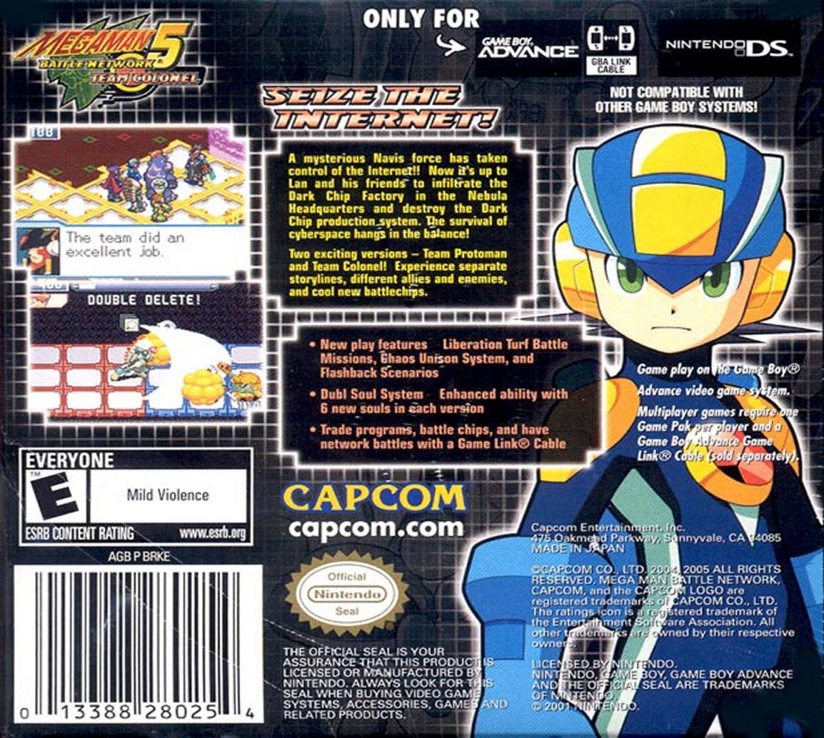 Mega Man Battle Network 5: Team Colonel – Game Boy Advance (GBA)