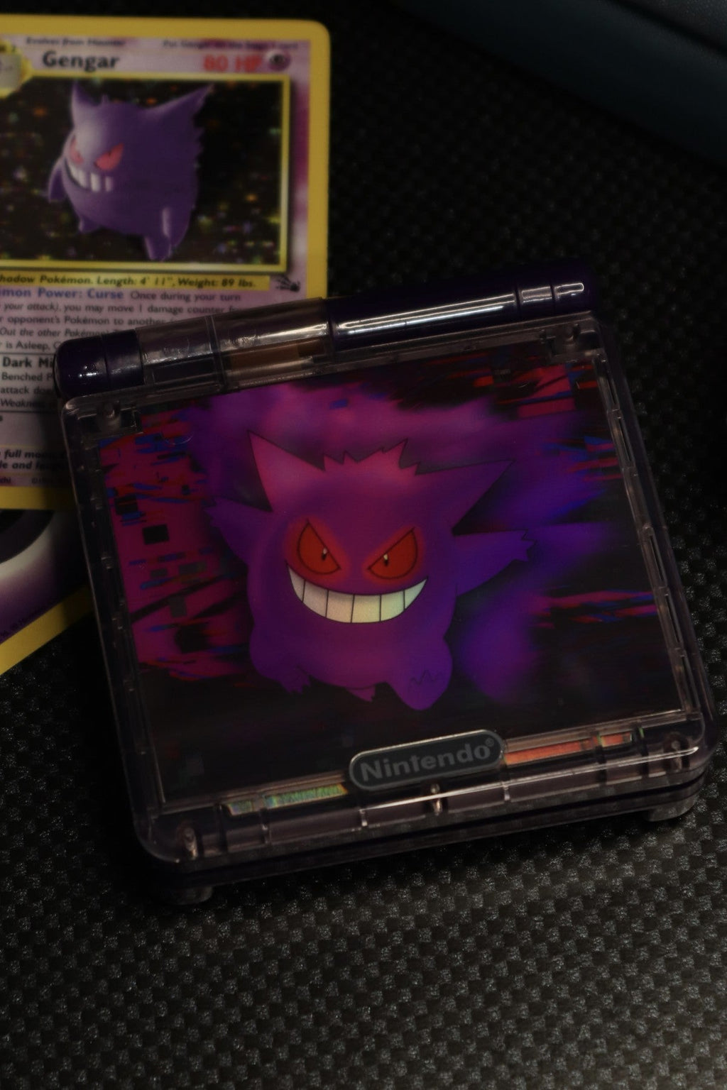 Game Boy Advance SP (GBA SP) [Custom Gengar Shell] – Game Boy Advance SP (GBA SP)