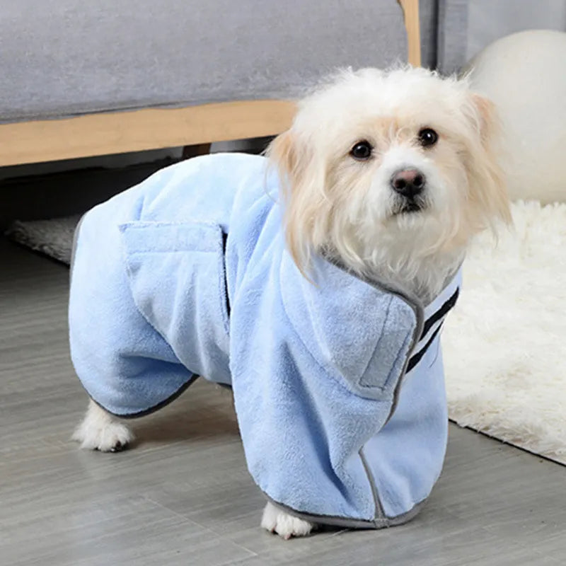 Microfiber Pet Bathrobe | Fast-Drying Dog Towel Robe