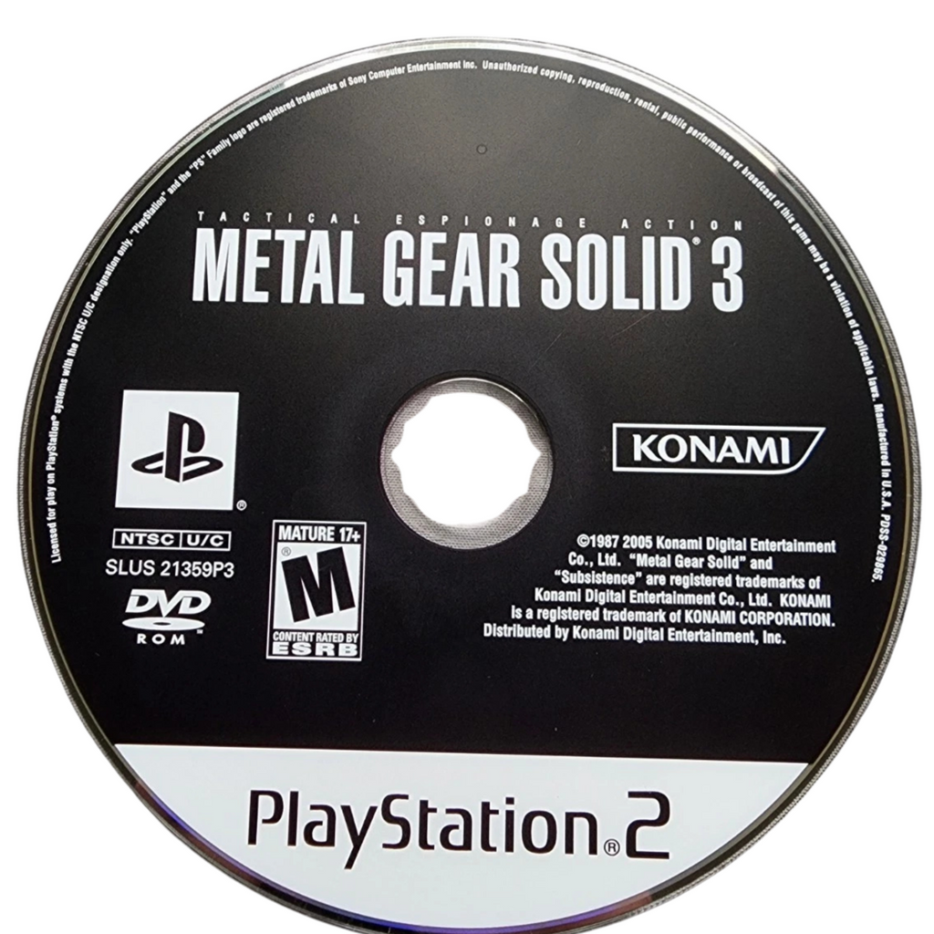 Metal Gear Solid 3 [Essentials Collection] – PlayStation 2 (PS2)