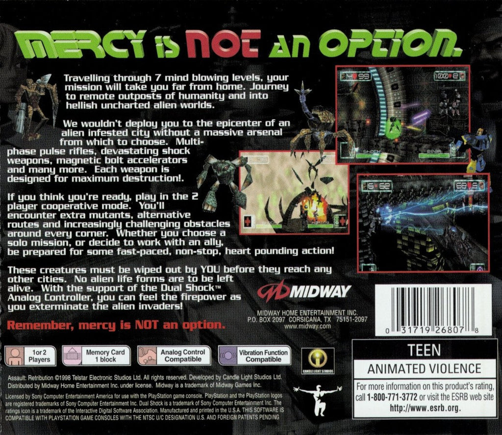 Assault Retribution – PlayStation 1 (PS1)