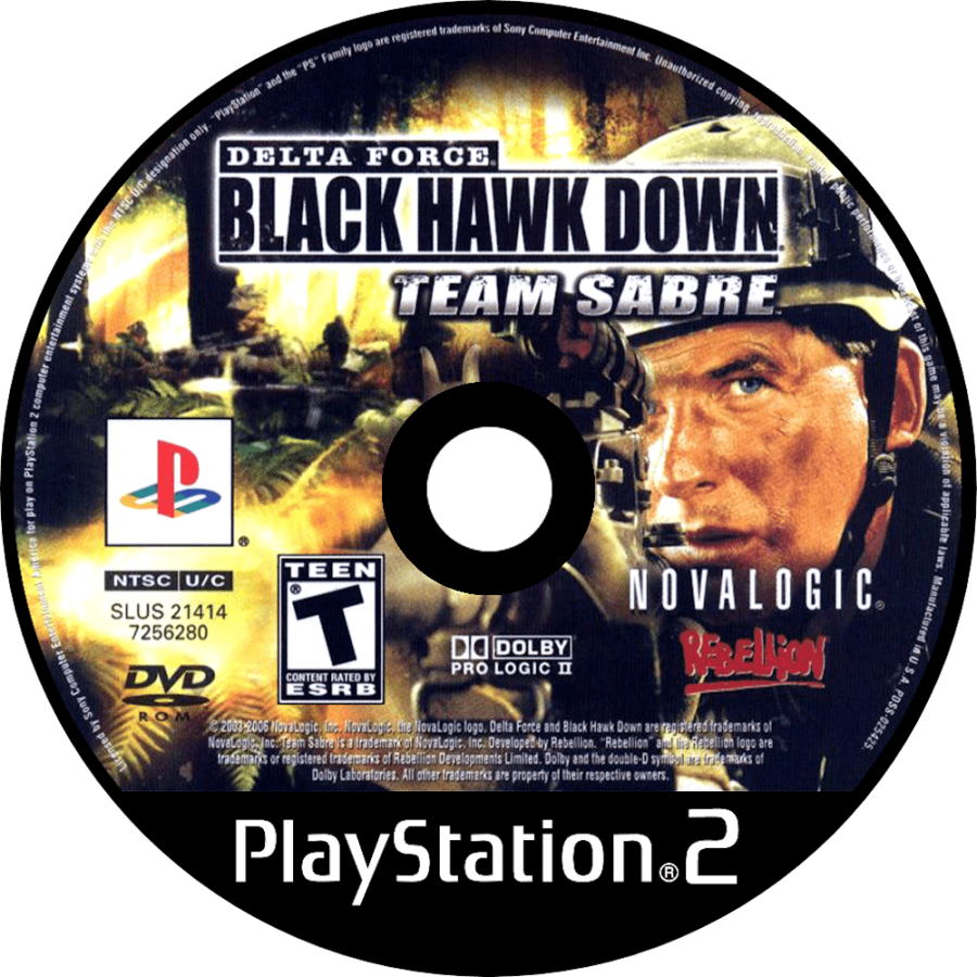 Delta Force: Black Hawk Down – Team Sabre – PlayStation 2 (PS2)