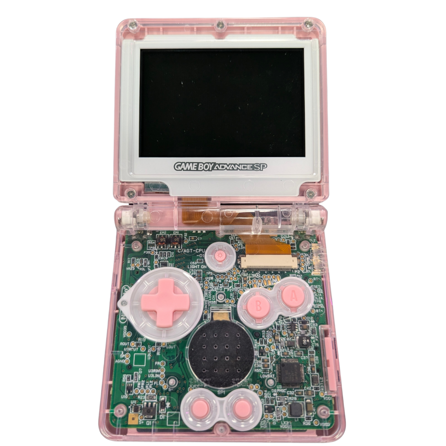 Game Boy Advance SP (GBA SP) [Custom Pink Shell] – Game Boy Advance SP (GBA SP)