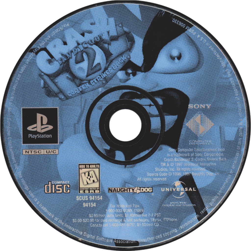 Crash Bandicoot 2: Cortex Strikes Back – PlayStation 1 (PS1)