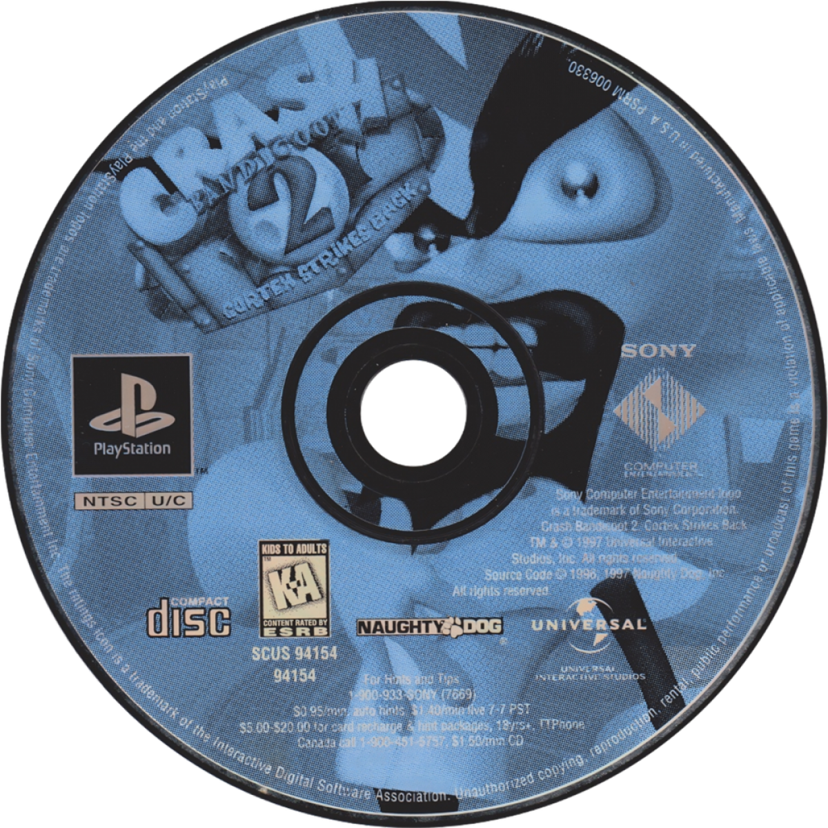 Crash Bandicoot 2: Cortex Strikes Back – PlayStation 1 (PS1)