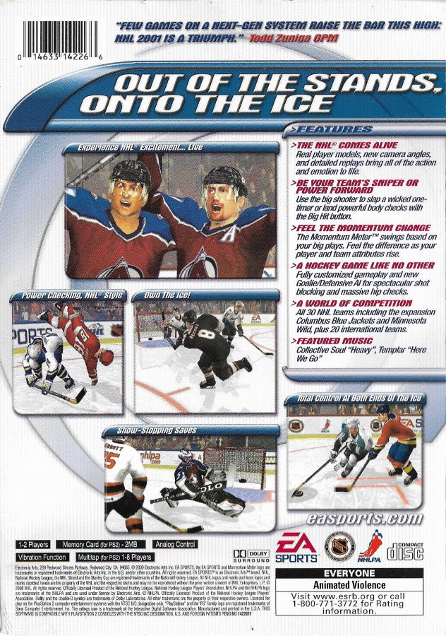 NHL 2001 – PlayStation 2 (PS2)