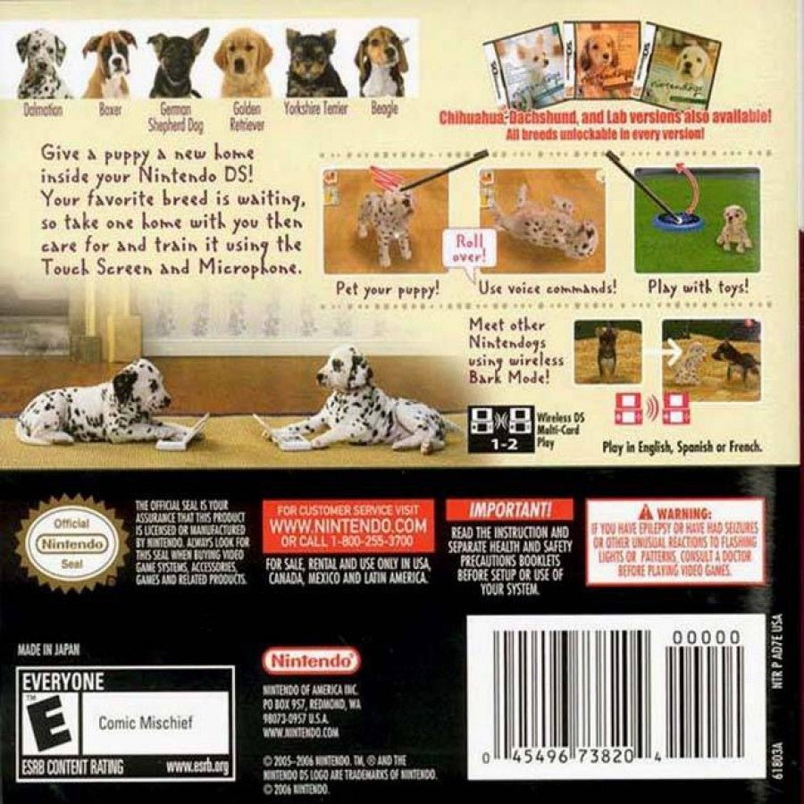 Nintendogs: Dalmatian and Friends  – Nintendo DS (DS)