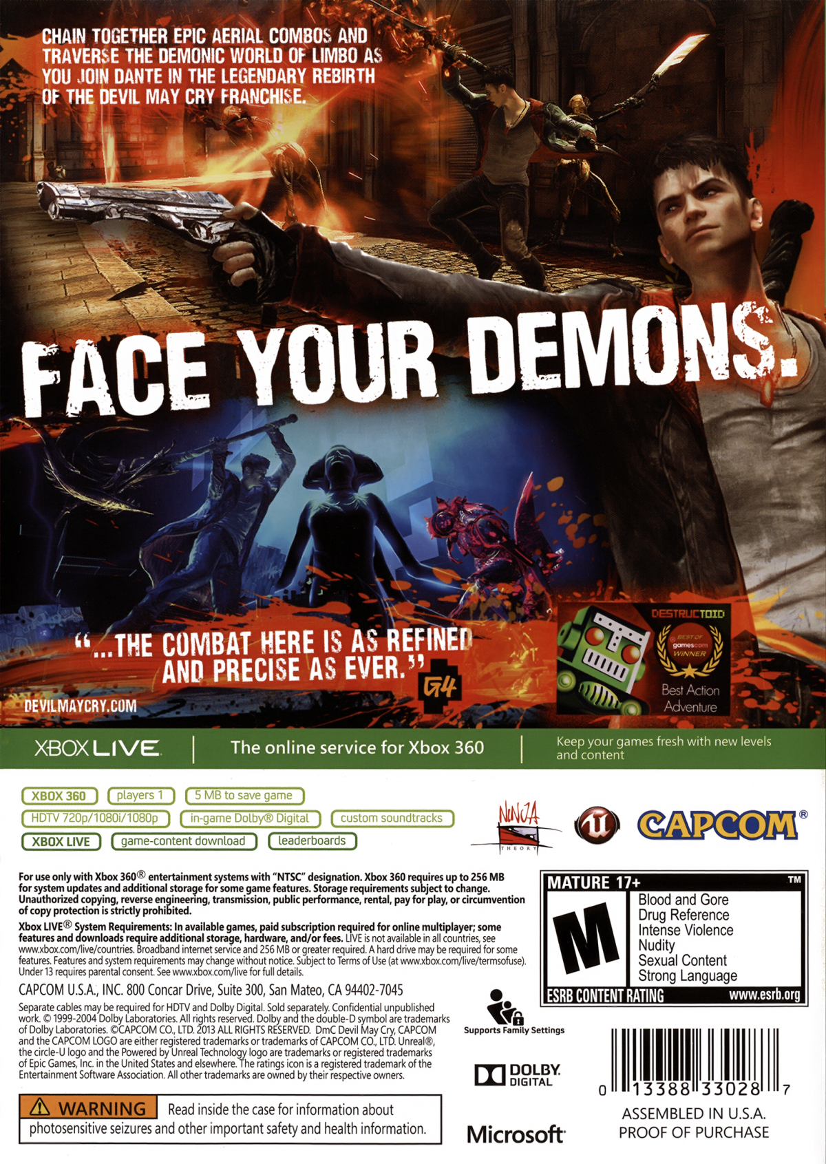DMC: Devil May Cry – Xbox 360 (X360)