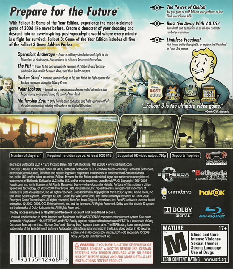 Fallout 3 – PlayStation 3 (PS3)