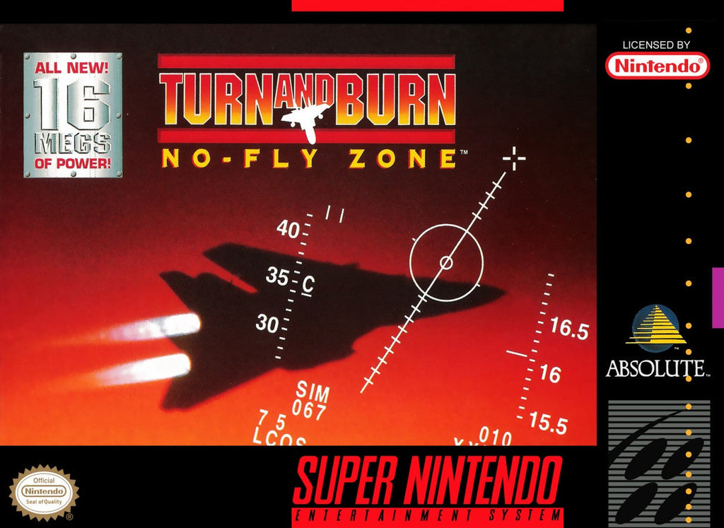 Turn and Burn No Fly Zone – Super Nintendo Entertainment System (SNES)