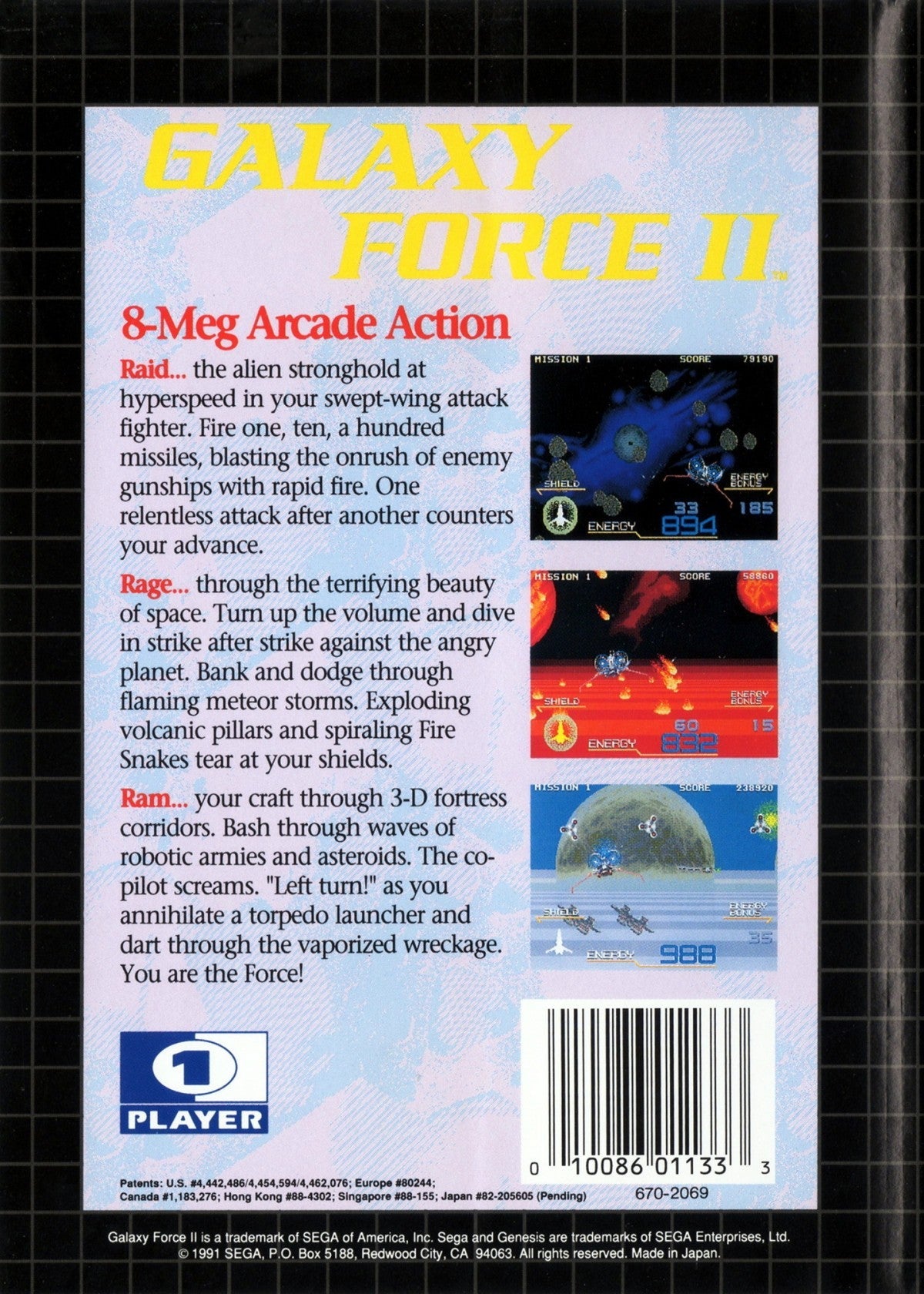 Galaxy Force II – Sega Genesis (GEN)