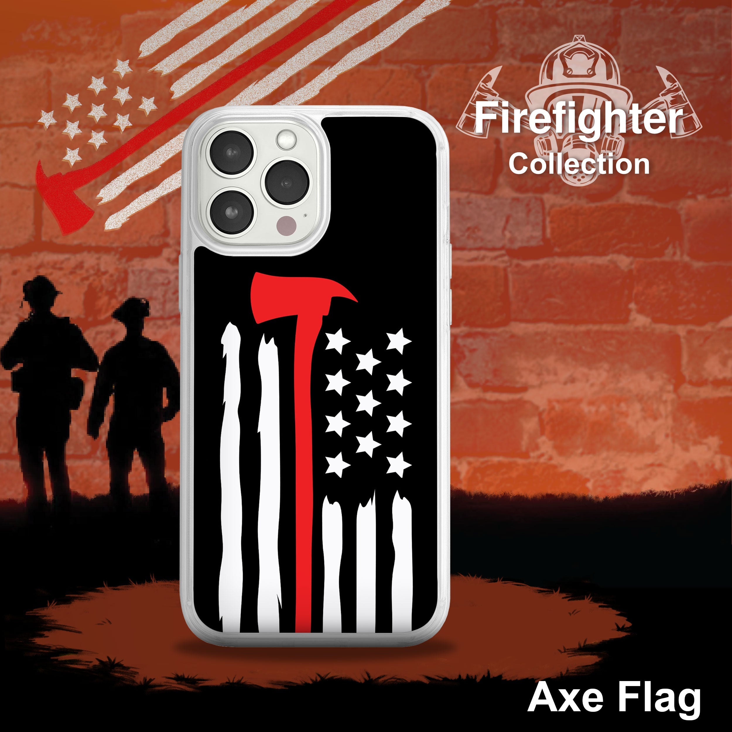 Firefighter HD Apple iPhone 14 Mag-Safe Phone Case
