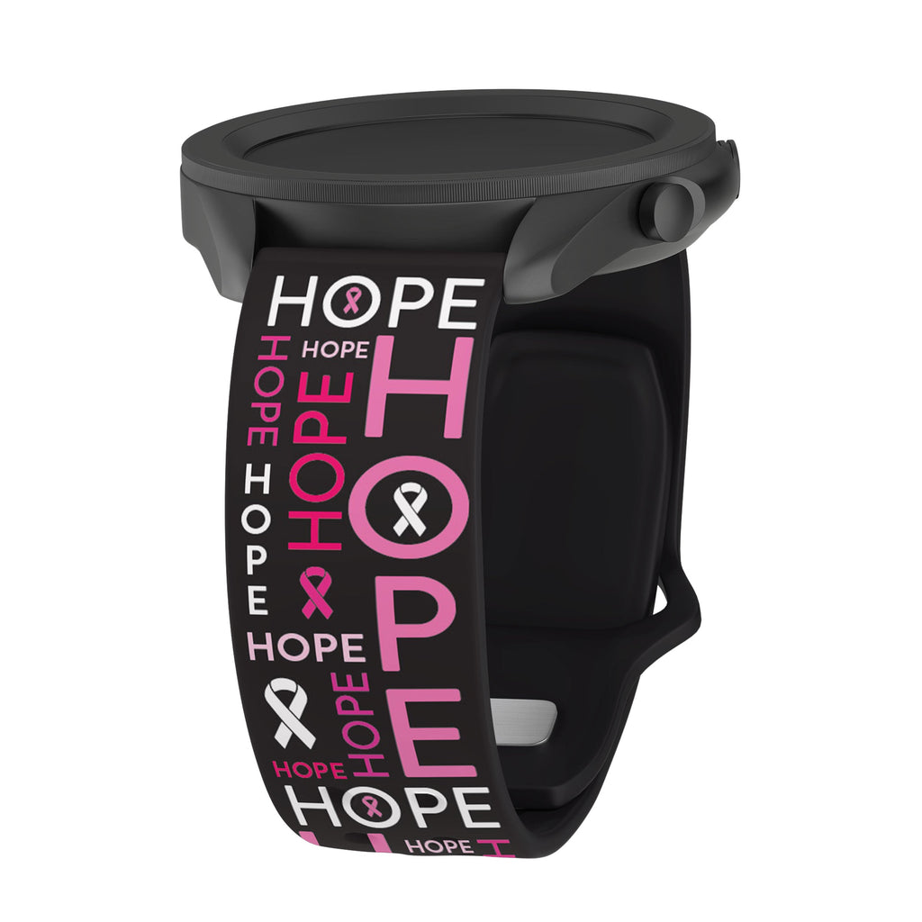 Breast Cancer Awareness HD  Watchband for Samsung, Garmin, Fossil, and More