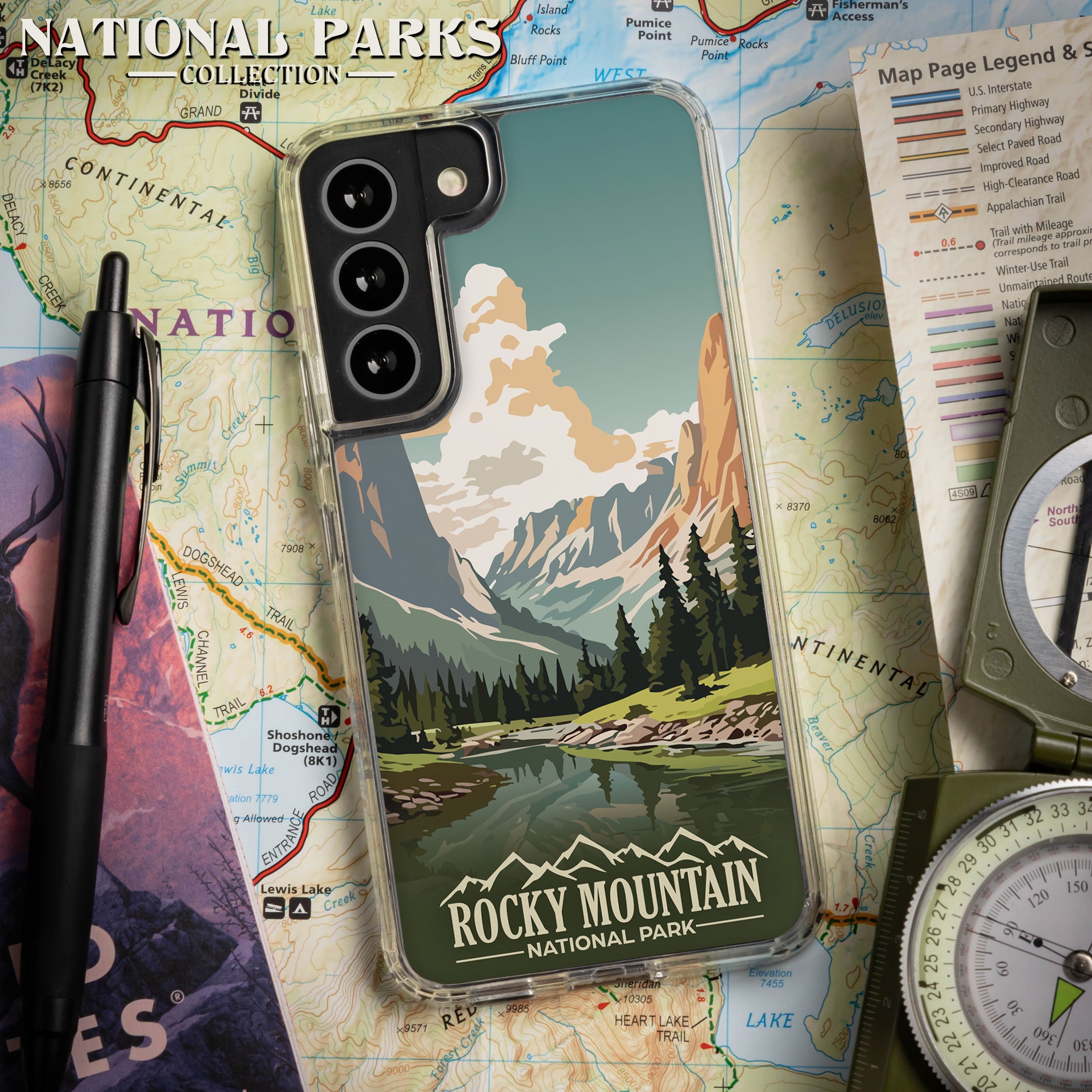 National Parks Rocky Mountain HD Samsung Galaxy S24 Phone Case