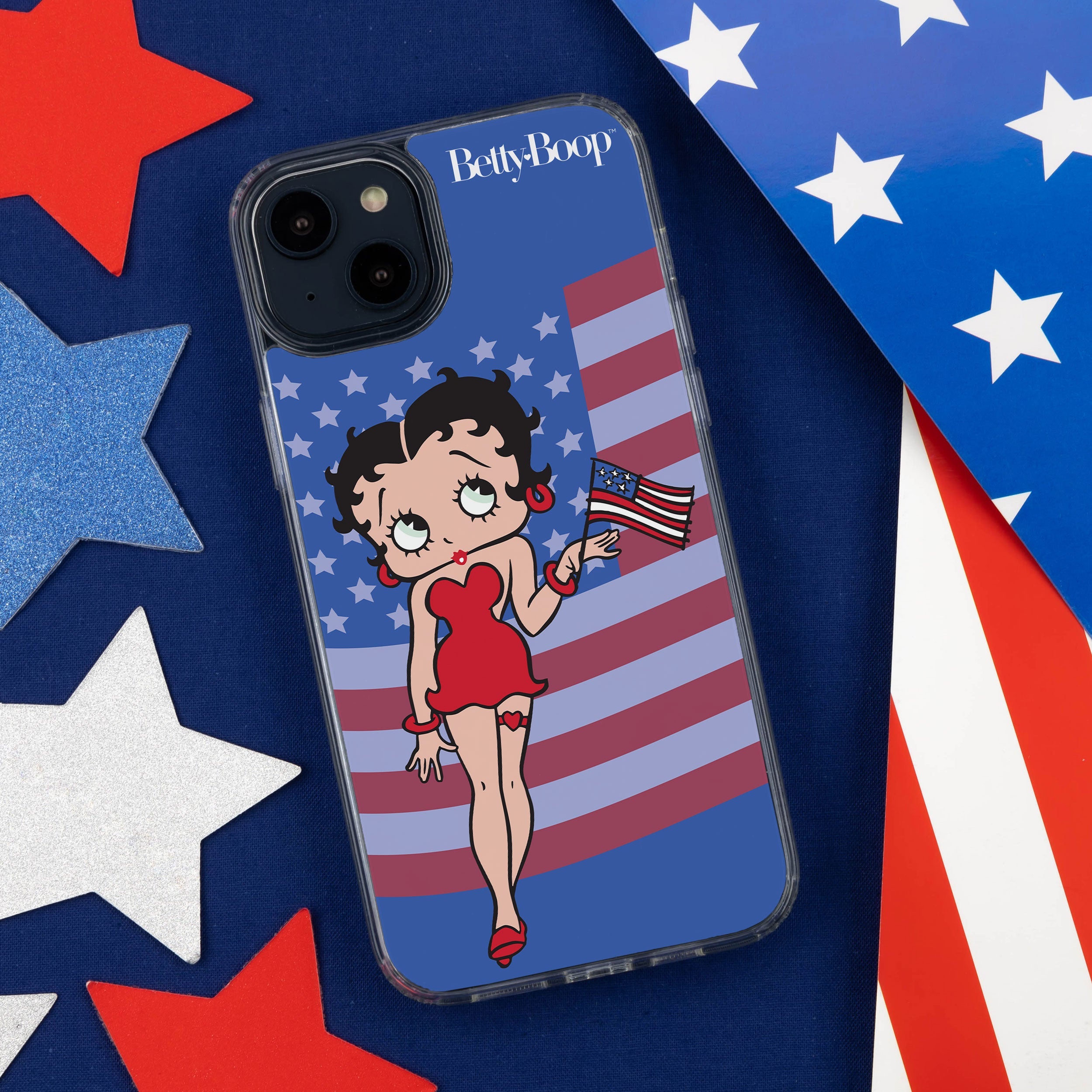 Betty Boop Red White & Boop HD Apple iPhone 13 Mag-Safe Phone Case