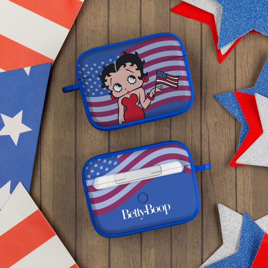Betty Boop Red White & Boop HDX Apple AirPods Pro 1 & 2 Case Cover