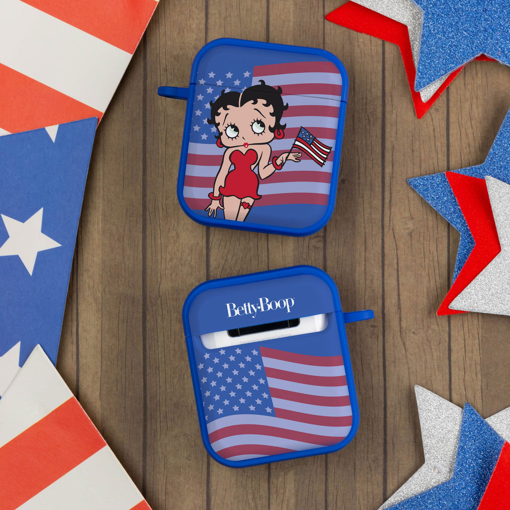 Betty Boop Red White & Boop HDX Apple AirPods Gen 1 & 2 Case Cover
