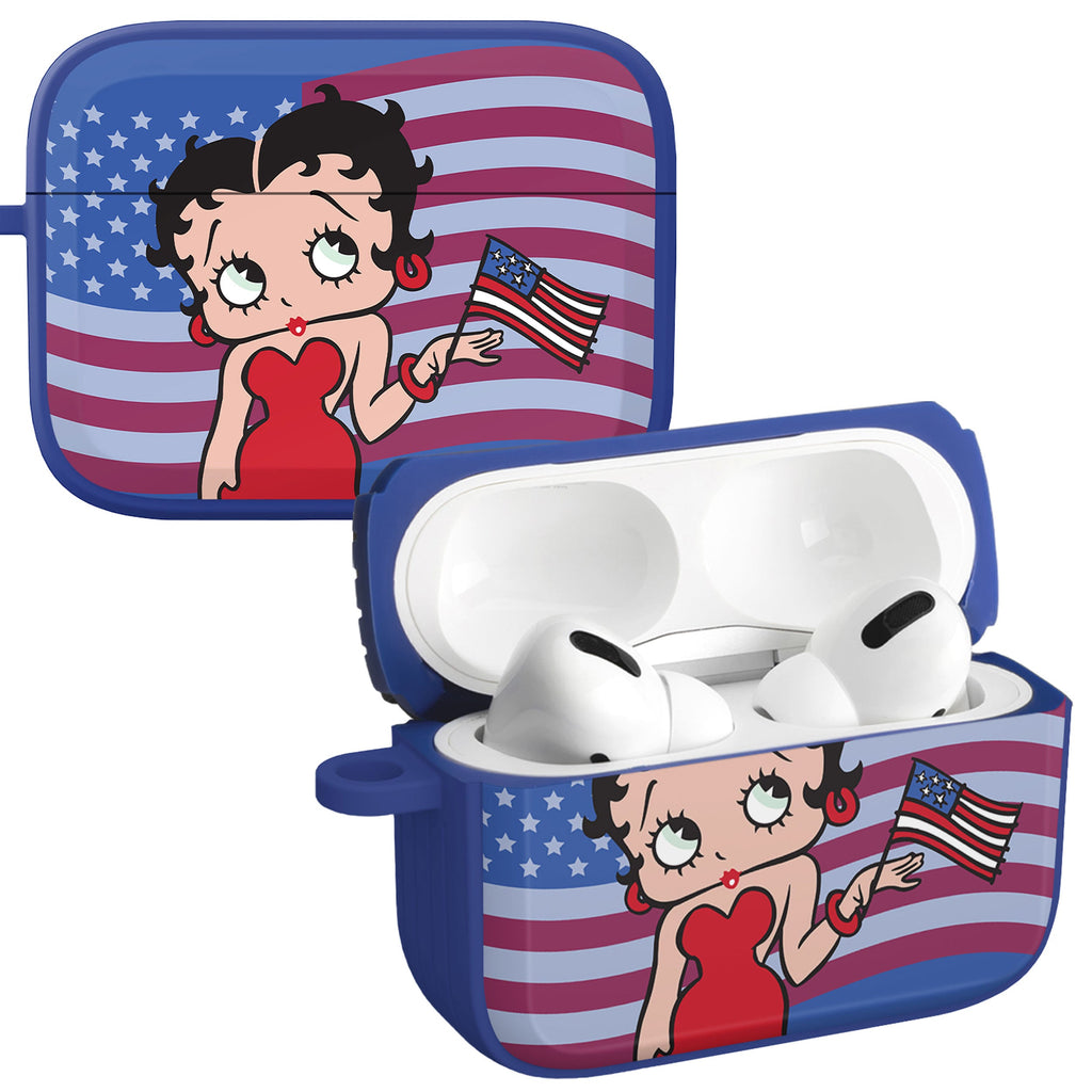 Betty Boop Red White & Boop HDX Apple AirPods Pro 1 & 2 Case Cover
