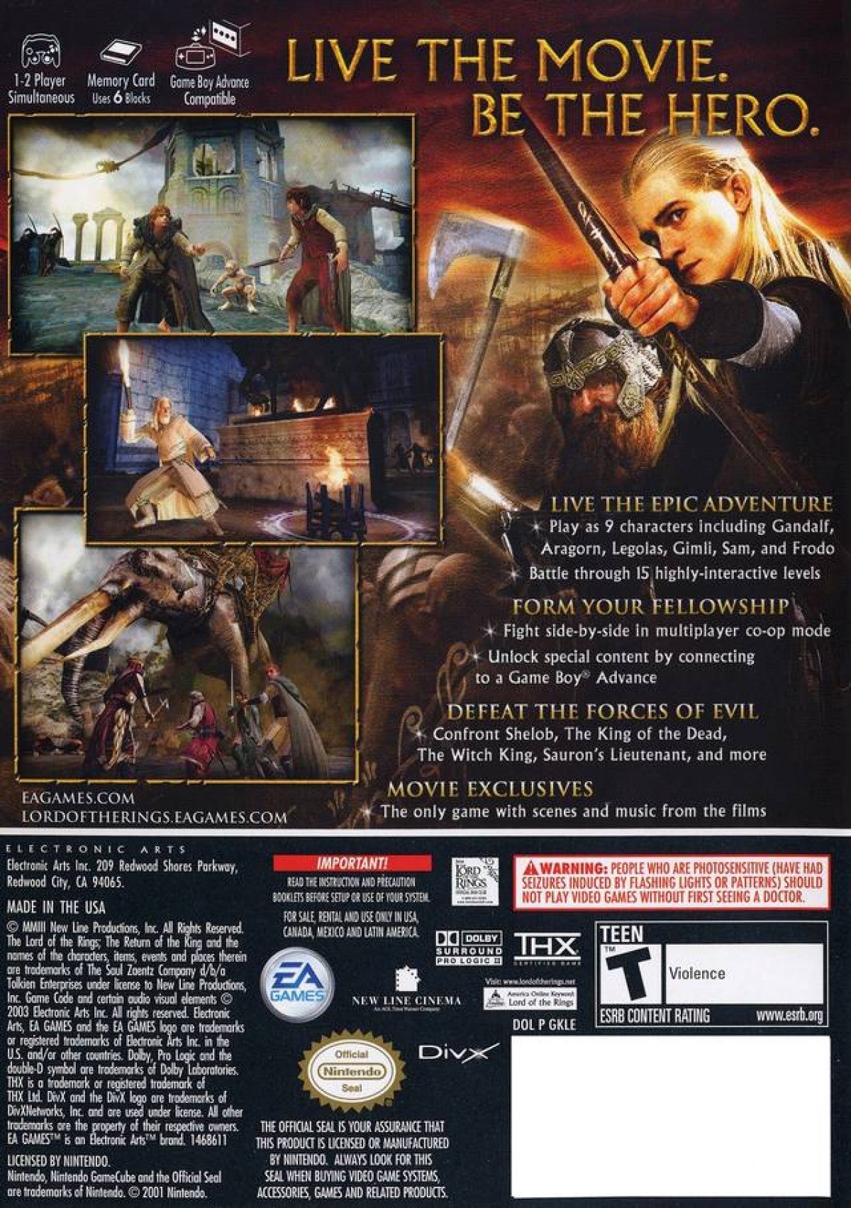 The Lord of the Rings: The Return of the King – GameCube (GC)