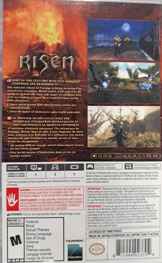 Risen – Nintendo Switch (NS)