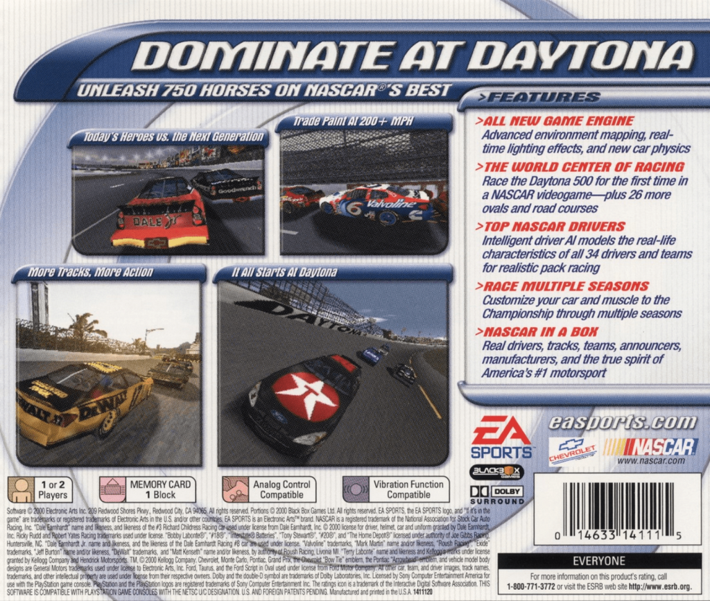 NASCAR 2001 – PlayStation 1 (PS1)