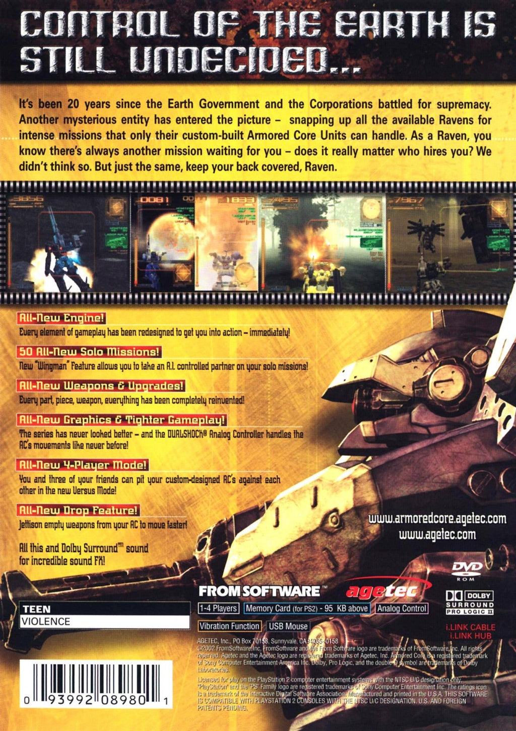 Armored Core 3 – PlayStation 2 (PS2)