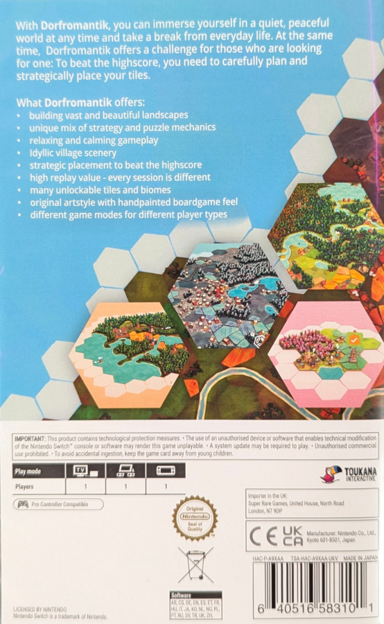 Dorfromantik [PAL Import][Super Rare Games #109] – Nintendo Switch (NS)