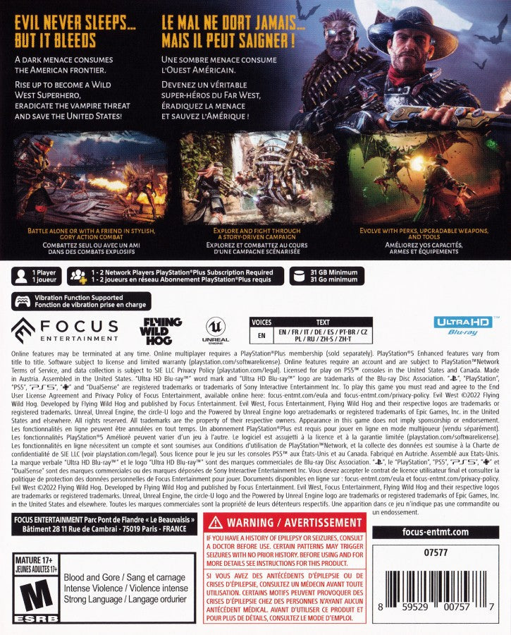 Evil West – PlayStation 5 (PS5)