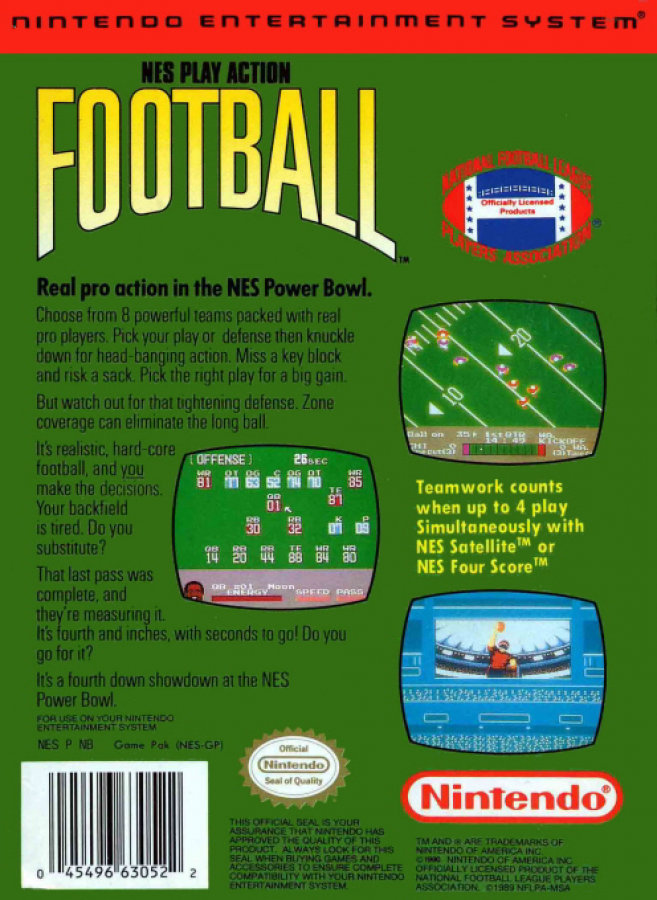 NES Play Action Football – Nintendo Entertainment System (NES)
