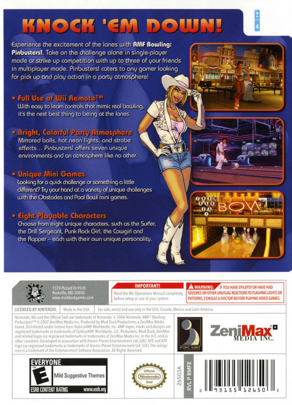 AMF Bowling: Pinbusters – Nintendo Wii (Wii)