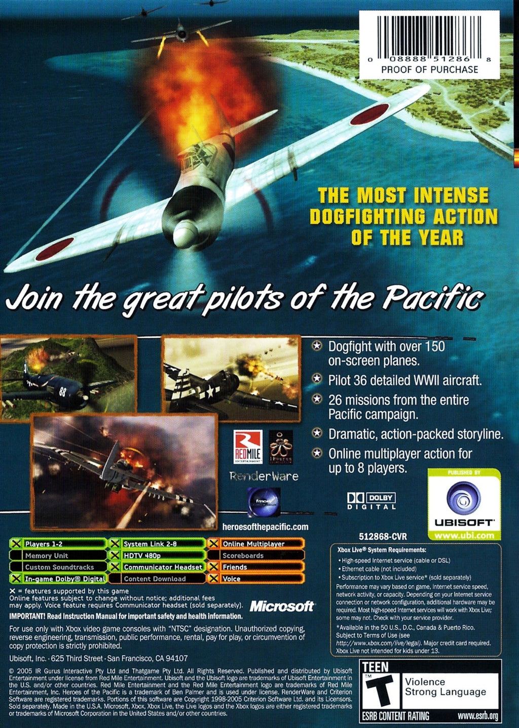 Heroes of the Pacific – Xbox (XBOX)