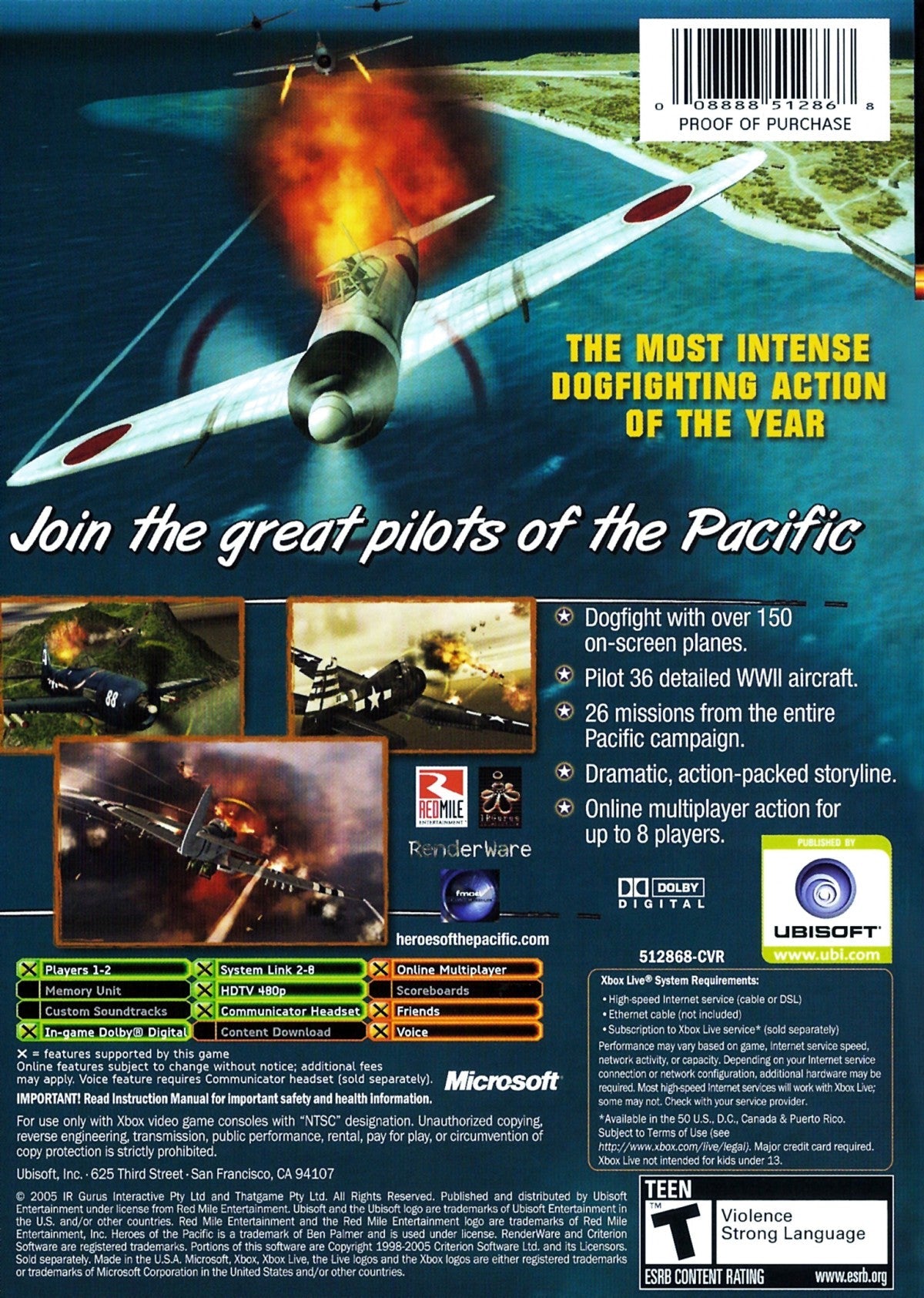 Heroes of the Pacific – Xbox (XBOX)